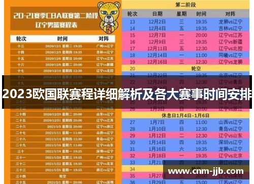 2023欧国联赛程详细解析及各大赛事时间安排 2023欧国联赛程详细解析及各大赛事时间安排